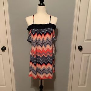 Adorable NWT soft off or on shoulder dress